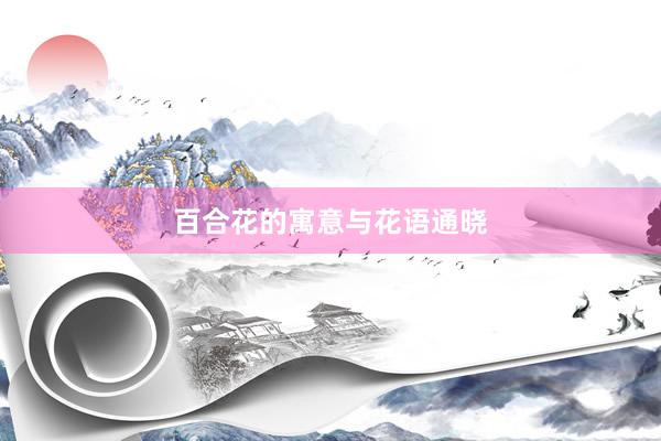 百合花的寓意与花语通晓